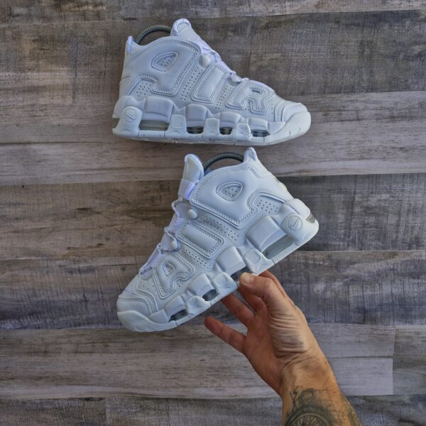 nike air uptempo full white