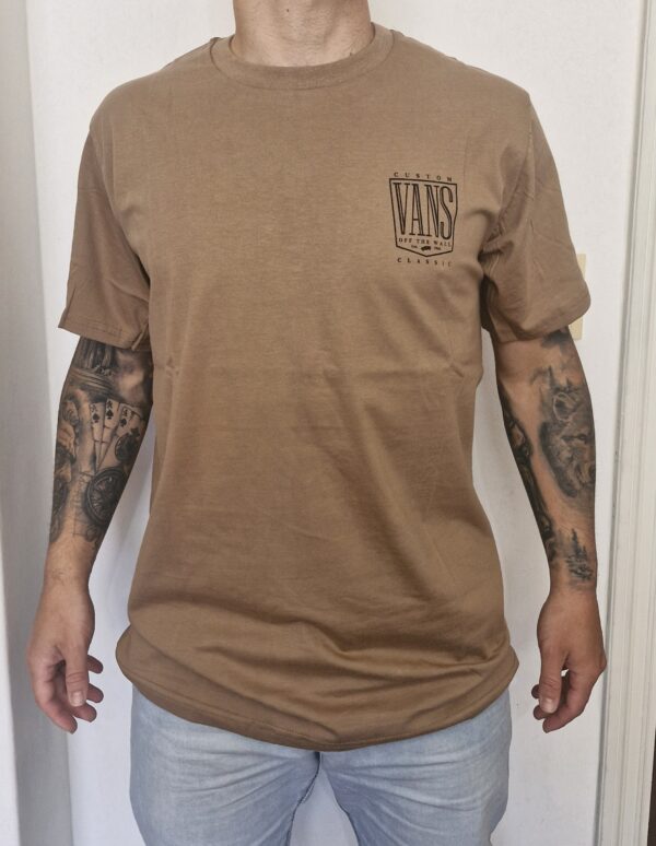 Remera vans hombre marron