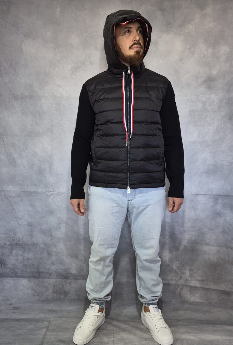 Campera Moncler manga de hilo
