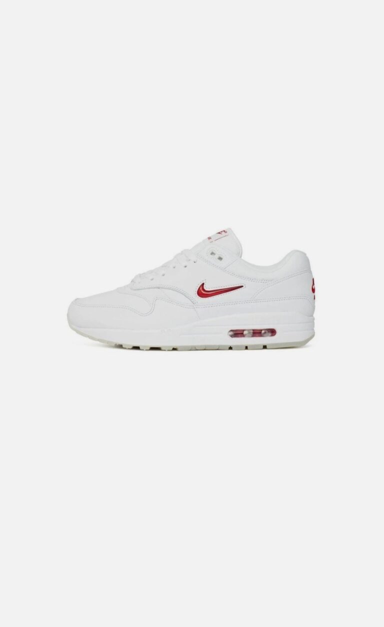 Nike Air max 1 Jewel blanca pipa roja