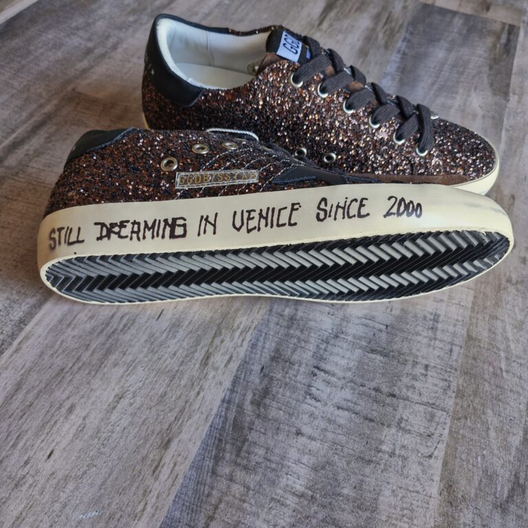 Golden Goose glitter estrella negra