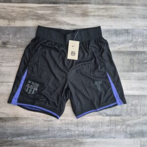 Short de Futbol Barcelona Negro y Violeta