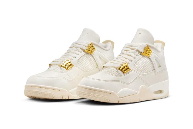 Nike Air Jordan Retro 4 Metallic Gold