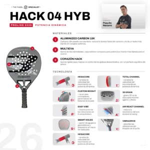 Pala Bullpadel Hack  04 Hybrid 26 - Thumbnail Image 10